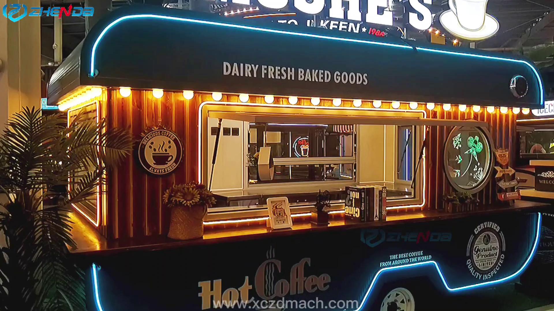 Fast Food Rides Fully Equipped Street Hotel Fast Food Truck Mobile Hot Dog Sandwich ...